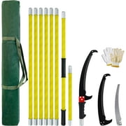 Manual pole saw,Tree Trimmer, Pole Pruning Saw, Pole Saws for Tree Trimming, Gardening Tools Pruner Hand Pole Saw For Yard(26FT)